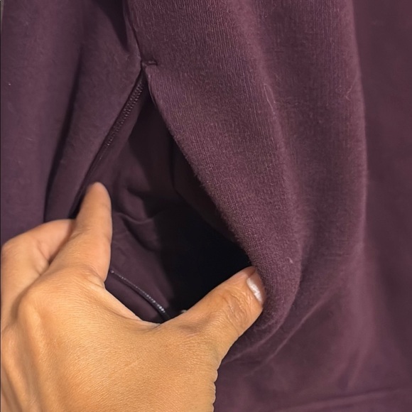 Athleta Cozy Karma Twist Neck Sweatshirt | Spiced Cabernet - Picture 5 of 6